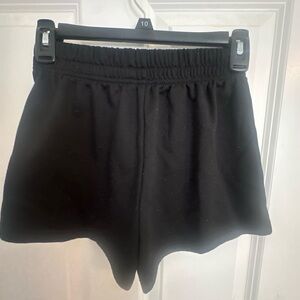 SHEIN black sweat shorts